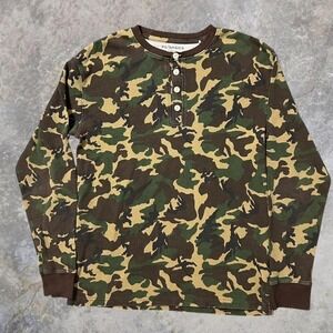 Pacsun Basic Camo Henley